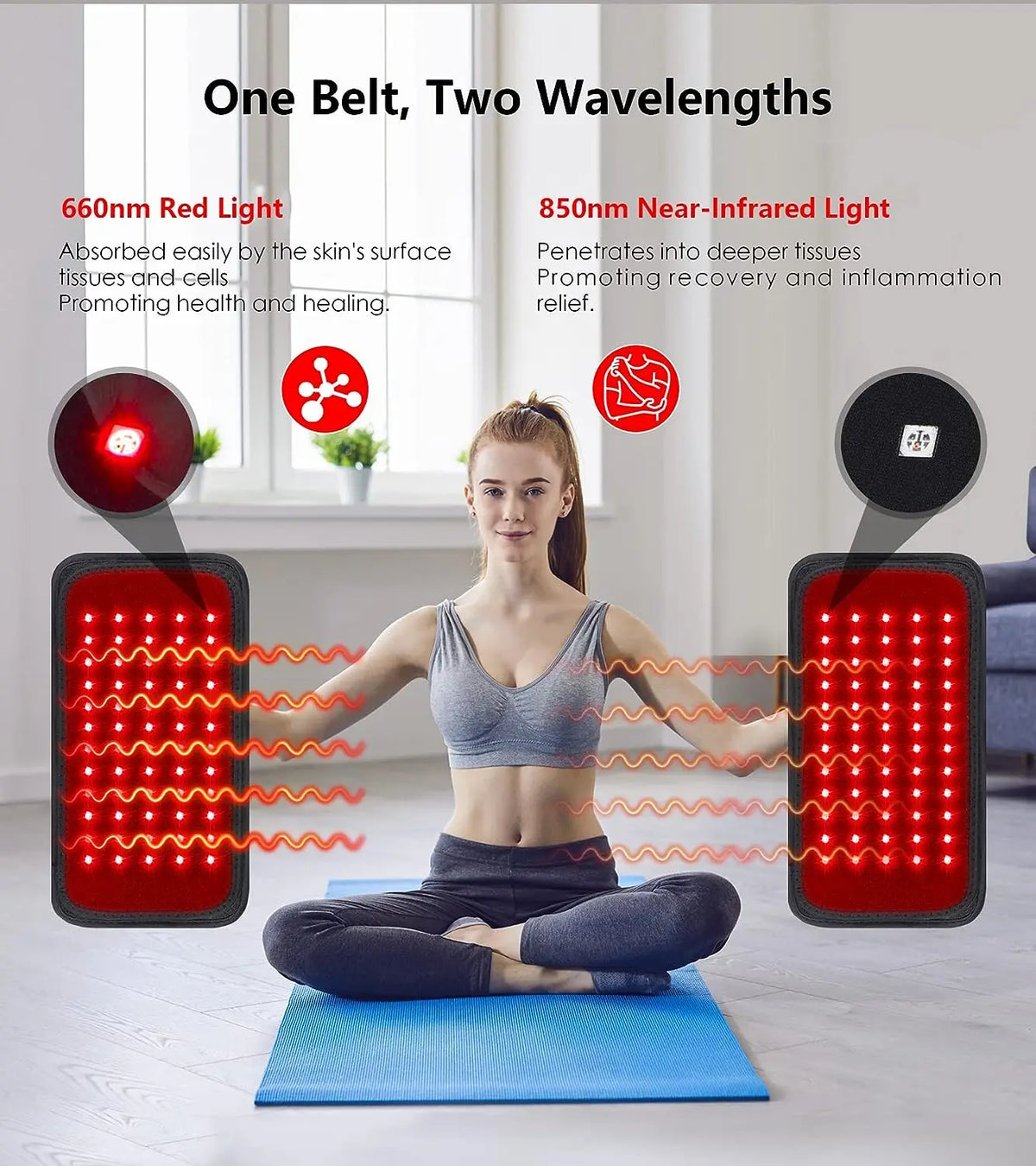 Red Light Warming Wrap Belt