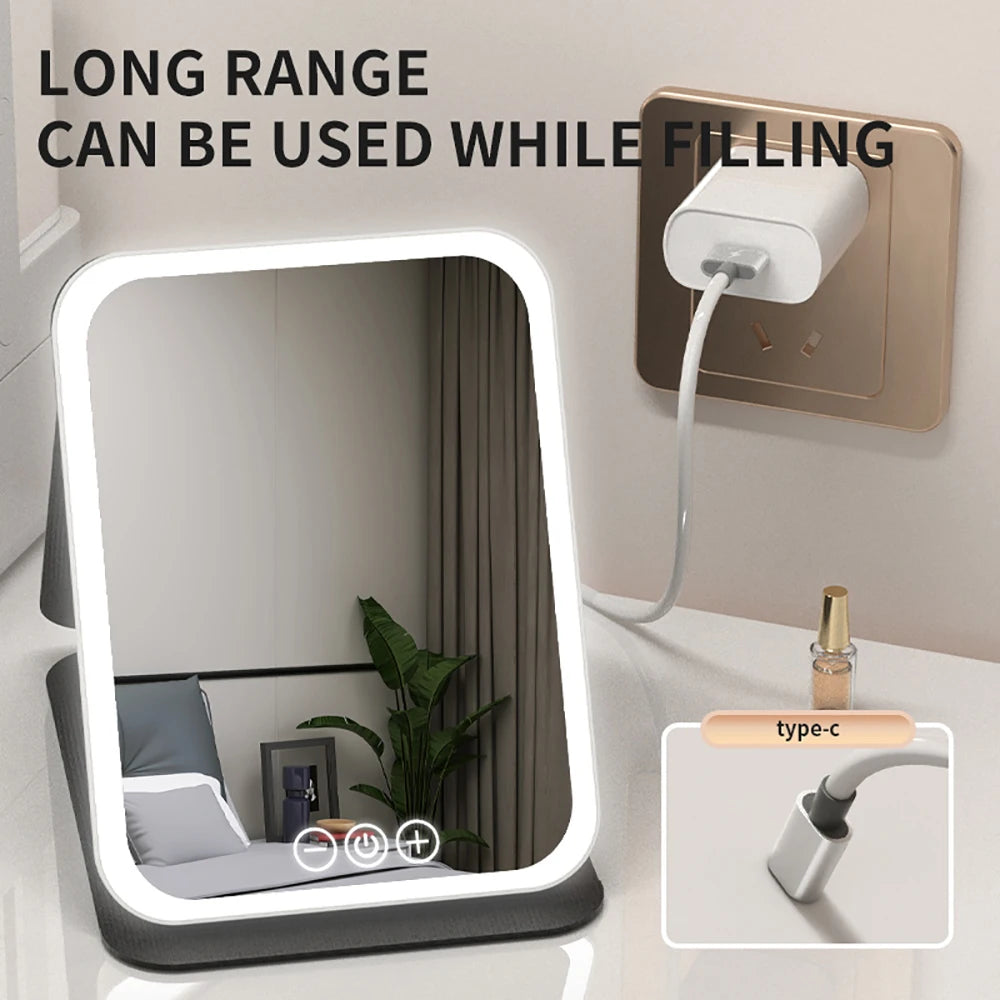 Rechargeable LED Makeup Mirror