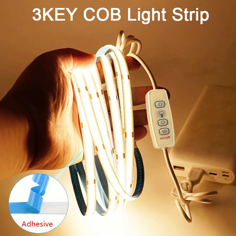Dimmable USB LED Strip Lights