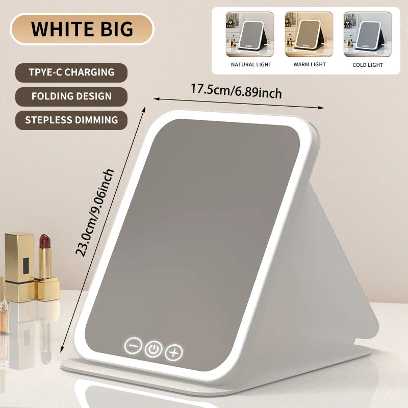Rechargeable LED Makeup Mirror