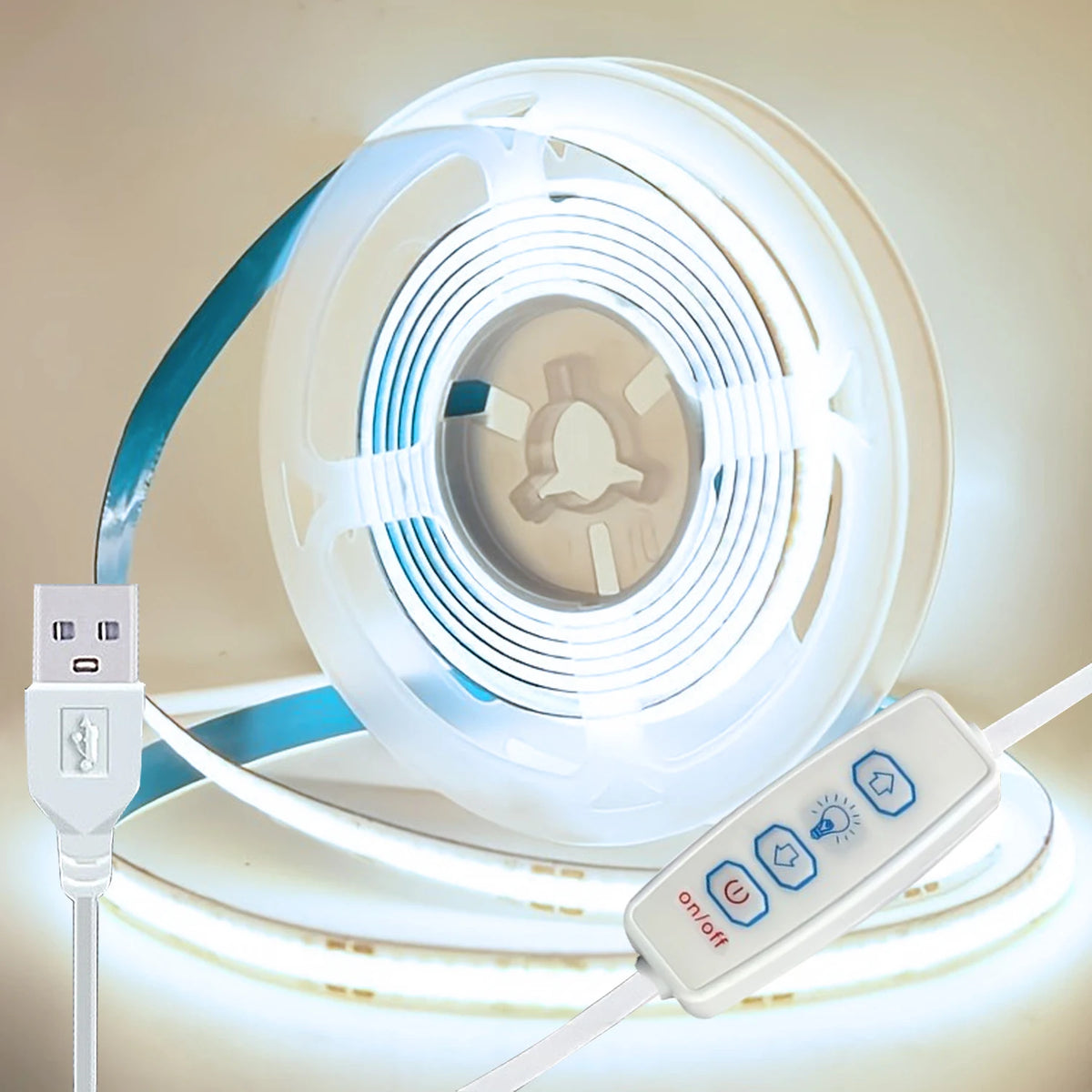Dimmable USB LED Strip Lights