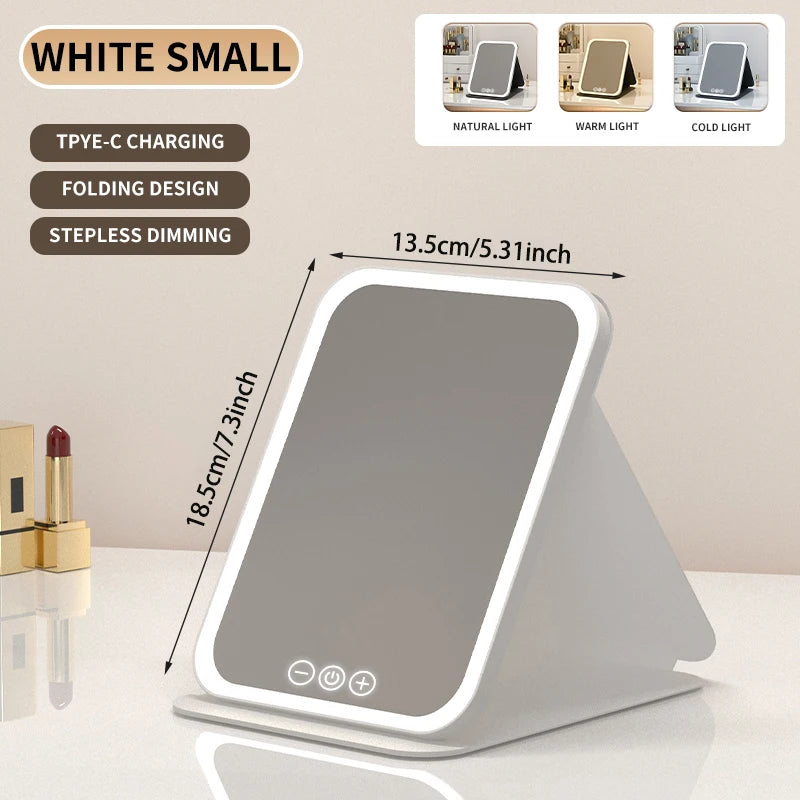 Rechargeable LED Makeup Mirror