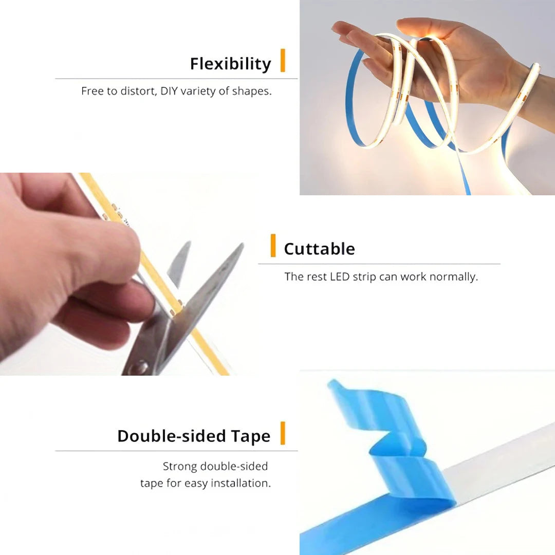 Dimmable USB LED Strip Lights