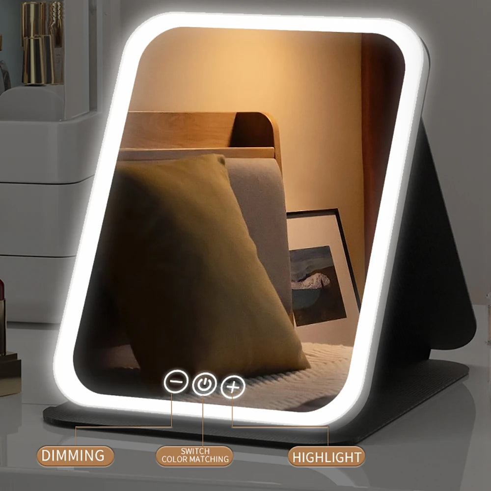 Rechargeable LED Makeup Mirror