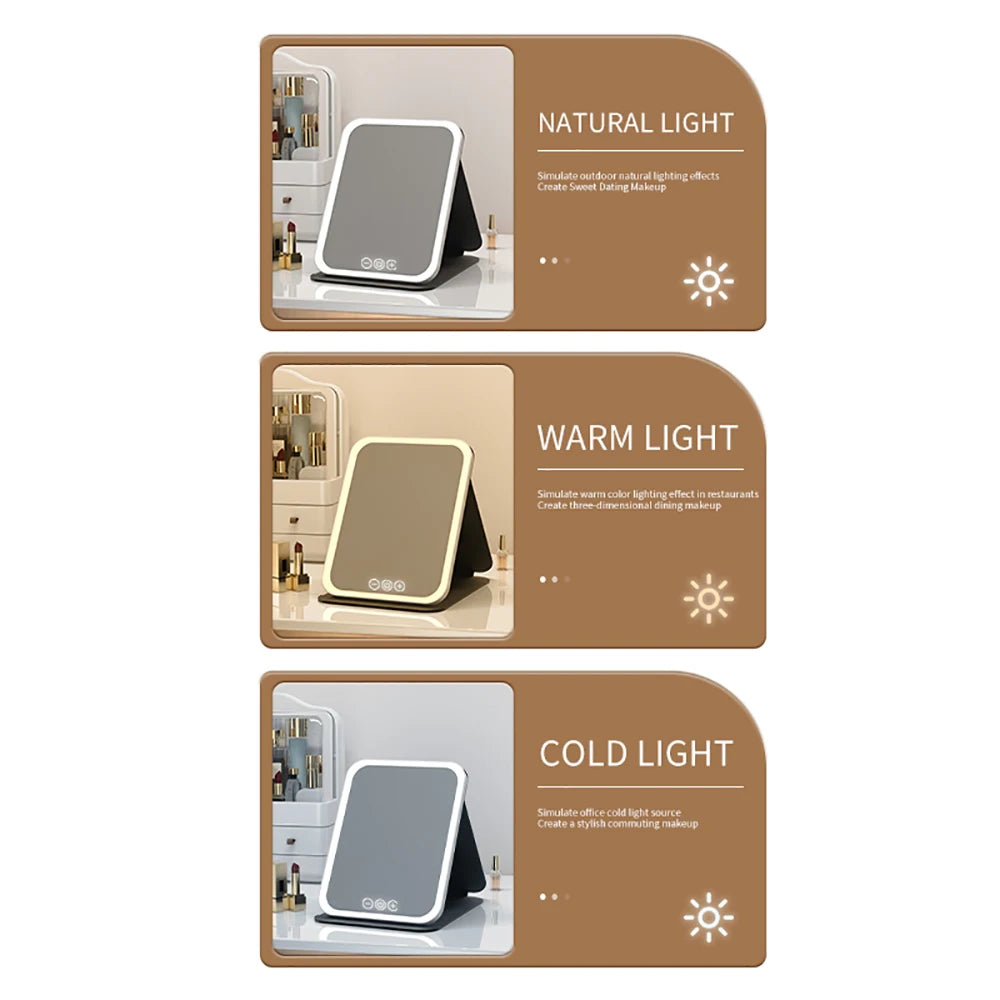 Rechargeable LED Makeup Mirror