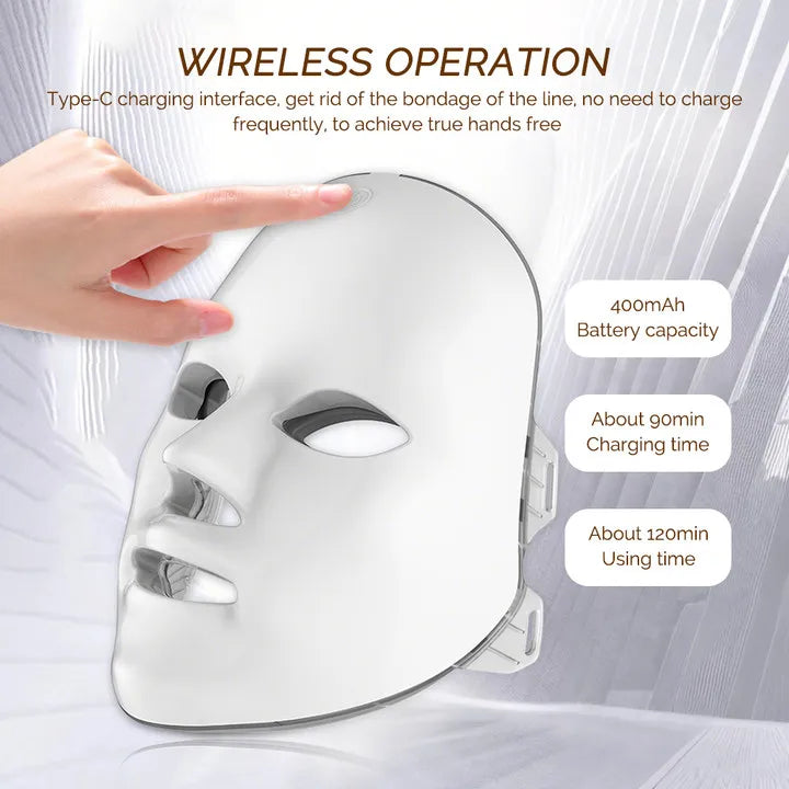 Glow Theory 7-Colour LED L
ight Therapy Face Mask
